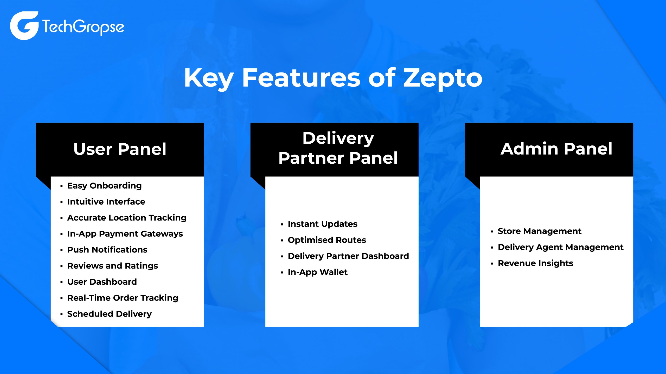 Key Features of Zepto 